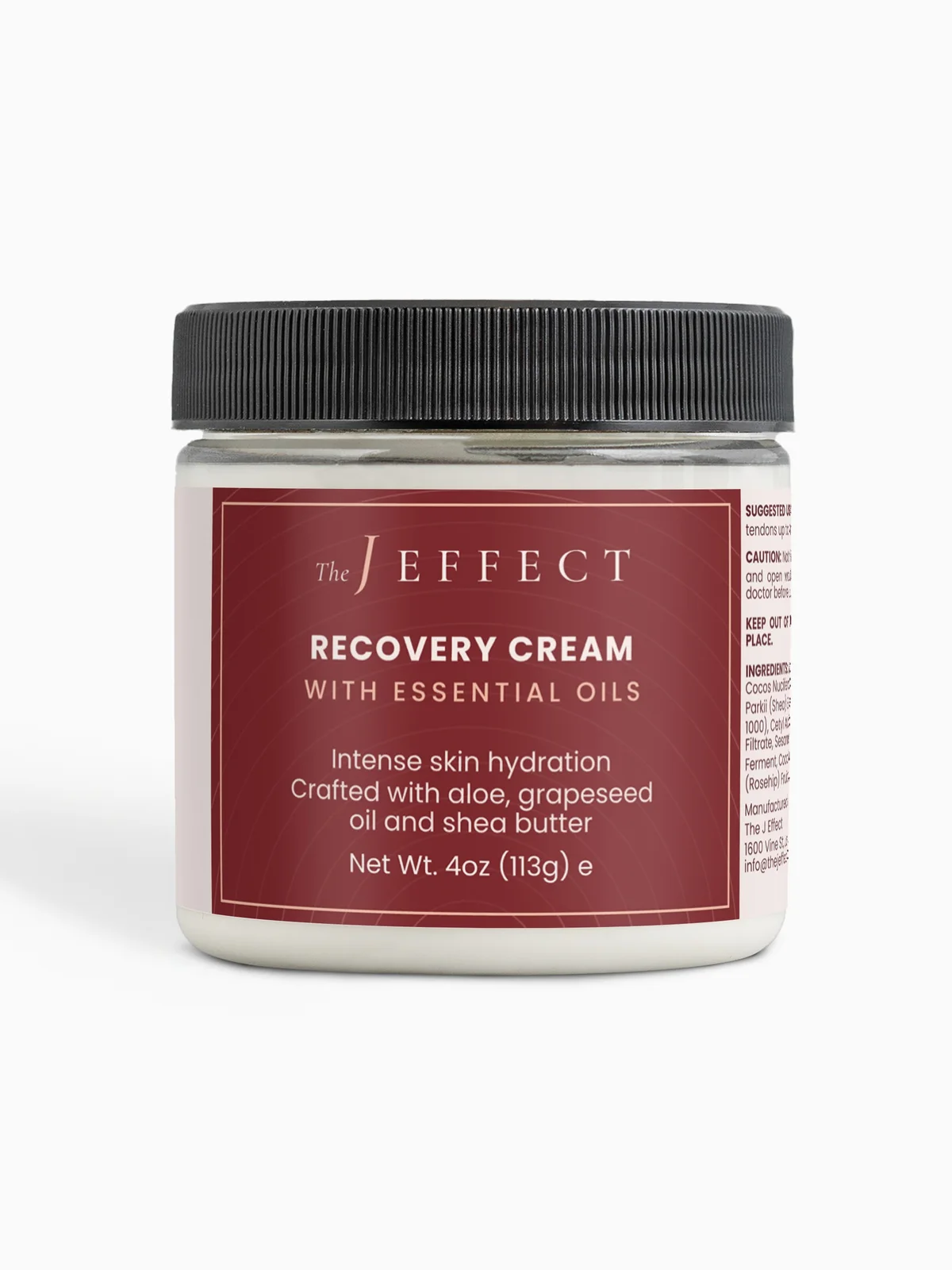 Cool Down Aloe & Menthol Cooling Body Cream by The J Effect, 4 oz / 113 g