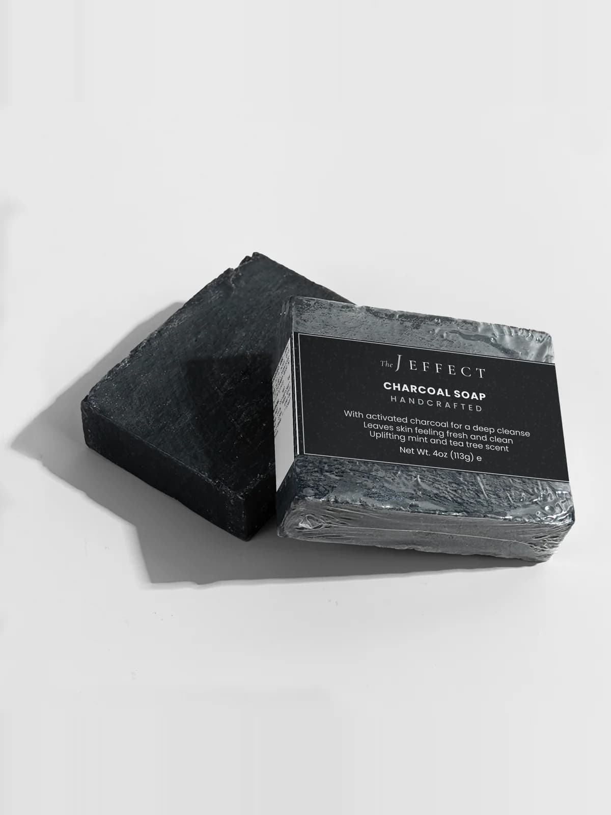Obsidian with key ingredients: Activated Charcoal, Tea Tree Essential Oil, Peppermint Essential Oil