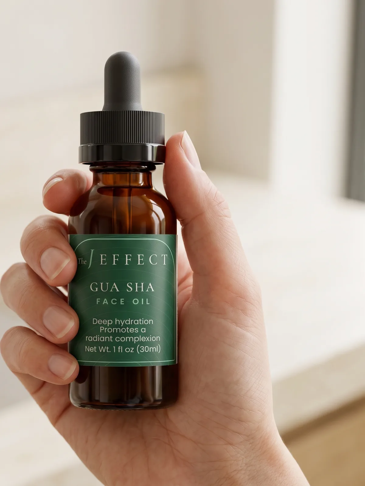 Ritual Glide face oil in use