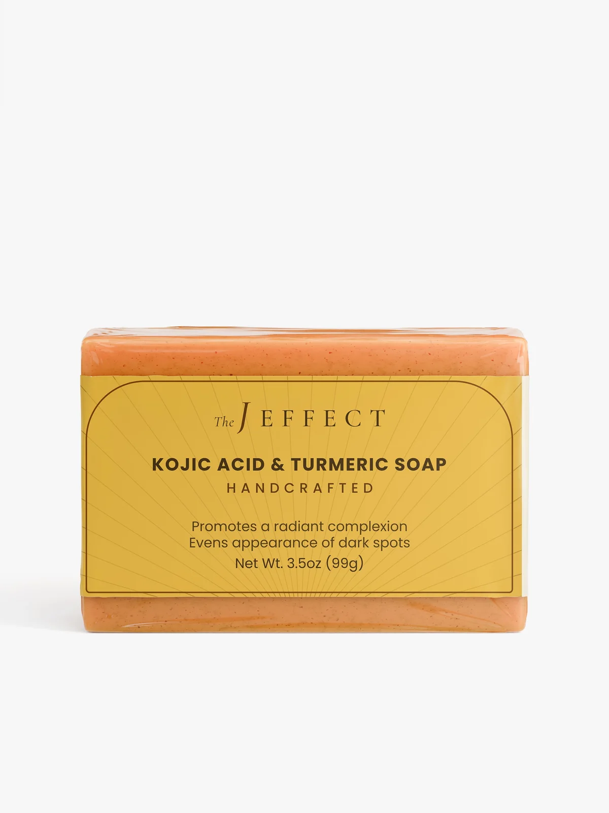 Turmeric Gold Kojic Acid & Turmeric Brightening Bar by The J Effect, 3.5 oz / 99 g